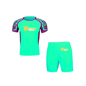Conjunto Deportivo de 2 Piezas para Hombre |   Uniforme de Fútbol y Conjunto Deportivo de 2 Piezas con Bordes Neón, Transpirable y de Secado Rápido - Product Image 6