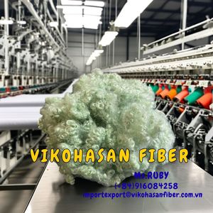 วิโคฮาซาน จีอาร์เอส เส้นใยโพลีเอสเตอร์รีไซเคิล 100% 15D HC-Green Fiber เส้นใยกลวงแบบเชื่อมต่อ ขนาด 32/38/51/64/76 มม. รีไซเคิลได้ ทนไฟ - Product Image 6