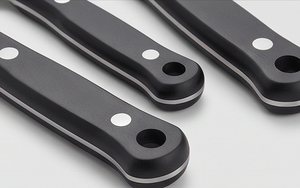 Stainless Steel <b>Cheese</b> <b>Knife</b> <b>Set</b> With Black Plastic Handles Durable Eco Friendly Kitchen Tools For Restaurant Use And Hotel Use - Product Image 2