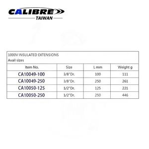 Taiwan Caliber 3/8 \ "หรือ1/2 \" VDE บาร์ฉนวน1000V สำหรับ DIY OEM ปรับแต่งได้ - Product Image 2