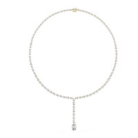 Collar de Diamante Cultivado en Laboratorio de Corte Ovalado de 15.4 Quilates para Mujer, Oro de 10k, Certificado IGI, Claridad EF, Joyería Fina, Engaste Collet, SATVIK