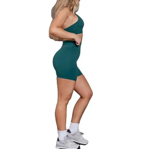 Ensemble de yoga pour femmes de haute qualité, taille plus, matière Spandex/Polyester, séchage rapide, respirant, vêtements de sport 2 pièces - Product Image 2