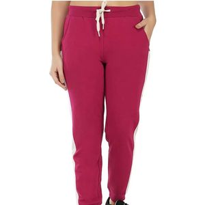 <b>Women's</b> High Quality 100% Cotton Mid Flat Front Fleece Sweat <b>Pants</b> Side Pockets Quick Dry Breathable Winter Athletic Gym Wear - Product Image 4