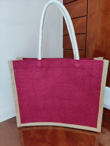 Bolsas de Yute Impresas Personalizadas al por Mayor para Joyería y Embalaje Minorista, Bolsa de Yute Natural Ecológica con Asas de Tela - Product Image 4