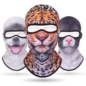 Masque facial balaclava de haute qualité avec logo personnalisé, imprimé animal, pour le cyclisme en plein air, le ski, pour adultes, pour les sports, balaclava personnalisée - Product Image 2