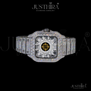 Exportador Indio de Relojes de Cuarzo con Diamantes Moissanite, Logotipo Personalizado, Fabricante de Relojes de Lujo OEM ODM, Disponibles para la Venta - Product Image 1