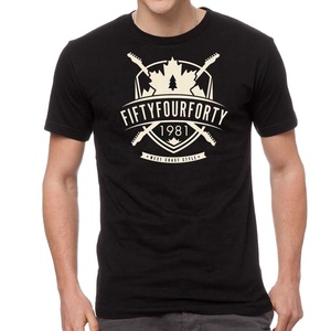 เสื้อยืดคอตตอนสำหรับผู้ชายเสื้อยืดคอตตอน100% สำหรับผู้ชายเสื้อยืดลำลองพิมพ์ลายผ้าไหมสกรีน - Product Image 1