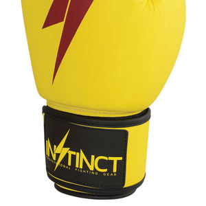 ถุงมือชกมวยระดับมืออาชีพสีทอง หนังแท้ ระบายความชื้นได้ดี บีบอัดแน่น ปิดนิ้วมือเต็มรูปแบบ พร้อมที่รัดข้อมือน้ำหนักเบา - Product Image 4