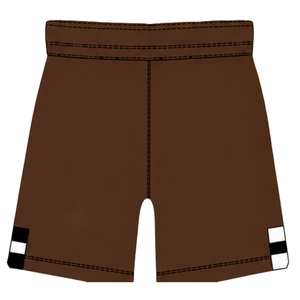 Ensemble short et maillot de rugby marron et noir à manches courtes, col rond, rayé, uniforme d'équipe personnalisé, respirant, pour l'entraînement et la performance athlétique - Product Image 6