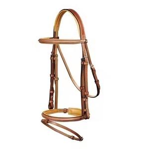 Premium Leather Horse Bridle Western Type <b>Equestrian</b> Equipment for Racing Horse Saddle - Product Image 4