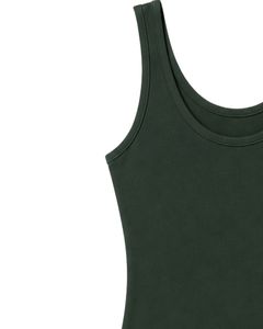 Manufacturer Dark Forest Green Sleeveless Tank <b>Top</b> With Beige High Waist Shorts Women Casual Summer Two Piece Outfit Set Clothes - Product Image 2