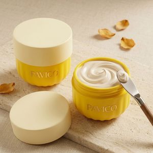 Pot cosmétique en PET personnalisé avec couvercle à vis jaune pour crème contour des yeux, crème visage, beurre corporel, gommage – Usine Pavico Vietnam - Product Image 5
