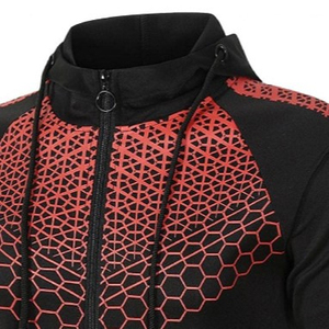 Conjunto de chándal de invierno personalizado con capucha, de algodón polar, con pedrería, estilo athleisure, oversize, grueso, streetwear, con corte acampanado - Product Image 6