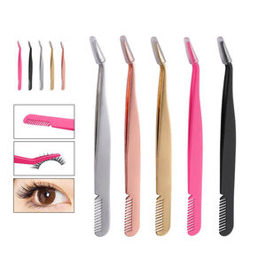 Pinzas de Precisión Antideslizantes con Punta Fina, Hechas a Mano, de Acero Inoxidable de Lujo para Dar Forma a las Cejas - Product Image 4