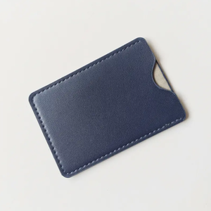 Custom Genuine Leather Men's <b>Card</b> <b>Holder</b> <b>Wallet</b> Open Short High Quality Slim RFID Blocking Crazy Horse Finish Silk Lining - Product Image 4