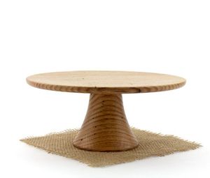Luxury celebration stand cake styling accessory wooden serving riser aesthetic <b>dessert</b> platter handmade wooden cake stand - Product Image 2