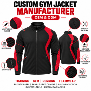 Custom <b>Men's</b> <b>Racer</b> <b>Jacket</b> 100% Polyester Breathable Quick Dry Stand Collar Zipper Sporty Track <b>Jacket</b> OEM ODM Private Label - Product Image 2