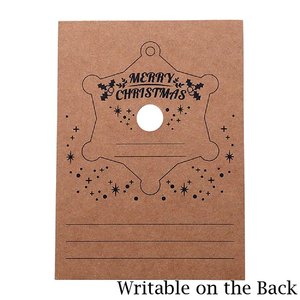 Elegante Tarjeta de Felicitación Navideña con Copos de Nieve – Decoración Festiva de Papel para Saludos de Temporada - Product Image 5