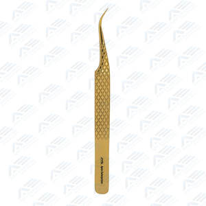 Logo personnalisé Instrument de beauté durable pour l'application de cils Pince à cils professionnelle écologique en acier inoxydable - Product Image 5