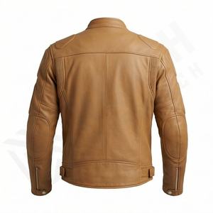 Veste de moto en cuir véritable pour homme de qualité supérieure, nouvelle arrivée, vestes de moto d'hiver, protections amovibles, personnalisables - Product Image 2
