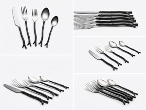 Ensemble de couverts décoratifs Royal Luxuries, ensemble de couverts de table brillants en acier inoxydable, ustensiles de cuisine, vente directe d'usine - Product Image 6