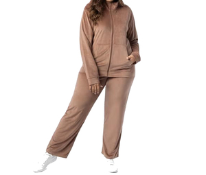Conjunto Deportivo de Pantalones y Sudadera con Capucha de Primera Calidad para Mujer, Diseño 2 en 1, Transpirable, Ligero, con Cierre, Color Sólido, 2026 - Product Image 2