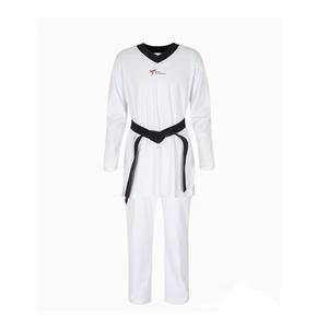 Uniformes de compétition de Taekwondo pour combattants, uniformes élastiques personnalisés, uniformes tendance, unisexes, approuvés par la WT, 100 % polyester - Product Image 2