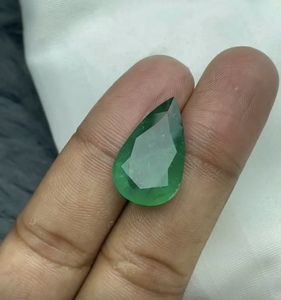Esmeralda Natural de Zambia de Alta Calidad, Corte Pera, Verde, Gema Suelta para Anillo, Colgante, Joyería - Product Image 5