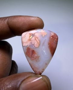 High Quality Natural Cotton Candy Agate Cabochon Loose Gemstone Jewelry Making Material - Product Image 3