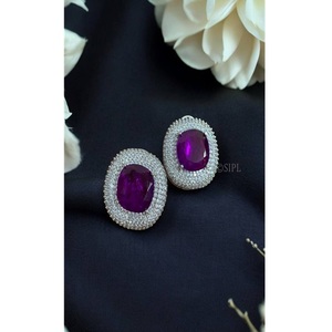 Elegant Premium Quality Designer Stone Look <b>Stud</b> <b>Earring</b> for Women Girls for Evening Looks for Party Wear Collection - Product Image 1