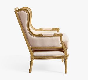 Sillones de Madera de Teca Sólida con Tapicería de Acabado Natural, Diseño Contemporáneo de Alta Calidad para Sala de Estar, Dormitorio y Uso en Hoteles - Product Image 3