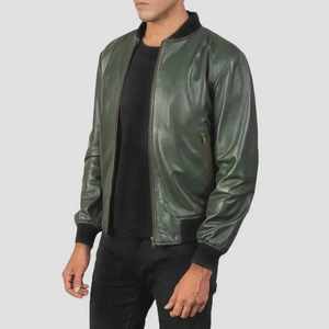 <b>Men</b> Premium Western Leather <b>Jacket</b> Genuine Leather Casual Full Zip Soft Comfortable Regular Fit Outerwear - Product Image 1