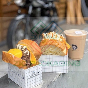 Scatola di carta eco-friendly per cibo Sushi <span class=keywords><strong>rosa</strong></span> con finestra per torte da asporto crêpe tartufi al cioccolato per biscotti <span class=keywords><strong>salsa</strong></span> S - Product Image 6