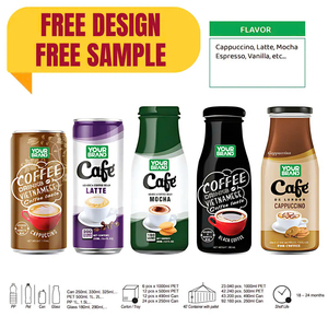 13.67 Fl oz Vinut <b>Coffee</b> Drink 100% Arabica <b>Vanilla</b> Flavour Puree with Sugar Halal Certified Bottle Packaging - Product Image 5