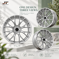 Jantes forgées multi-rayons en maille de 18 à 22 pouces, finition usinée argentée, 5x112 5x114.3 VIW-148 pour BMW Audi Mercedes-Benz