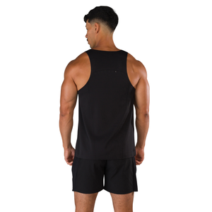 Camiseta Deportiva sin Mangas para Hombre, Color Negro, Corte Ajustado, para Entrenamiento, Fitness, Deportes, Venta al Por Mayor OEM - Product Image 2