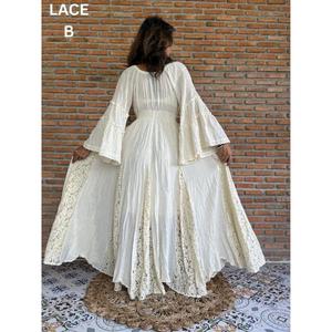 For Wide Sleeve <b>Maternity</b> Maxi <b>Wedding</b> <b>Dress</b> Beach <b>Wedding</b> <b>Dress</b> for Photoshoot Ball Gown 100% Cotton Modern - Product Image 5
