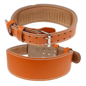 Cinturón de soporte lumbar de cuero ancho con hebilla ajustable para soporte de espalda y entrenamiento - Product Image 3