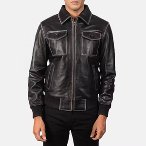Outdoor Fashion Biker Warm PU Leather <b>Jacket</b> 2026 Winter Customized New Casual Motor <b>Thick</b> <b>Fleece</b> Leather <b>Jackets</b> - Product Image 4