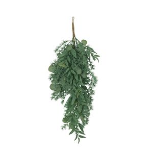 Ghirlanda Decorativa a Goccia con Foglie da 82,5 cm, Elegante Decorazione per la Casa - Product Image 3