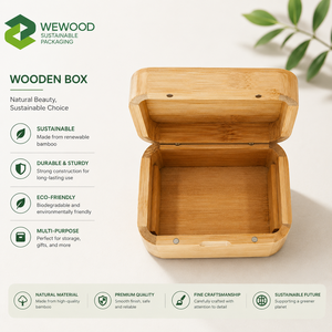 Boîte de rangement en bambou durable OEM ODM pour bijoux, cadeaux et emballages - Product Image 2