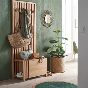 Natural Seagrass <b>Storage</b> <b>Basket</b> With Handles <b>Wicker</b> Boho Handmade <b>Storage</b> <b>Basket</b> Wholesale eco-friendly Made Viet Nam - Product Image 3