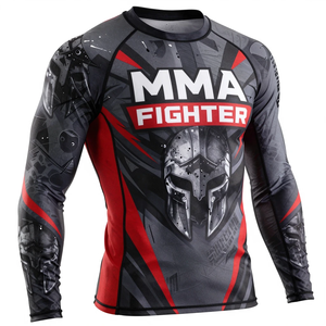 Camiseta de Compresión Rash Guard 2026, Secado Rápido, Sublimación, Ropa Deportiva, Moda MMA, para Hombre - Product Image 4