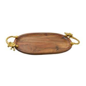 Square Shape Serving <b>Tray</b> Dessert Dishes Solid Wood <b>Dinner</b> <b>Tray</b> With Handle Fresh Wood Plate For Restaurant Serving <b>Trays</b> - Product Image 3