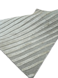 Alfombra de lana anudada a mano de alta calidad, superventas, alfombrilla de baño inclinada, diseño abstracto, corte de bucle, alfombras, textura de algodón, 1 pieza - Product Image 6