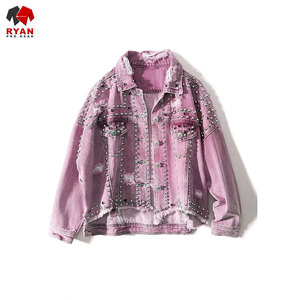 Ryan Pro Gear <b>Customized</b> <b>Denim</b> <b>Jacket</b> For Women Breathable and Comfortable Fabric with <b>Customized</b> Logo OEM Design - Product Image 4