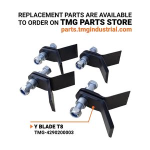 Trinciaerba a flagelli TMG TFM72 da 72 pollici per trattori da 30-60 CV, con attacco a 3 punti e albero di trasmissione PTO, per uso domestico - Nuovo o Usato, Motore Incluso - Product Image 6