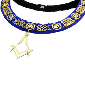 Chaîne de collier d'officier du Chapitre de l'Arche Royale, triple collier de regalia maçonnique, chaîne de collier d'officier de l'Arche Royale, service OEM - Product Image 4