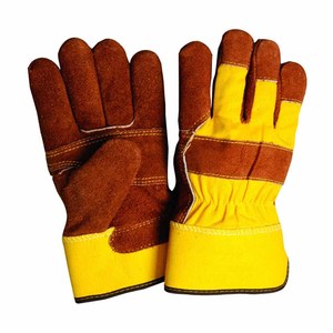 Guantes de Trabajo de Cuero Vacuno de Primera Calidad, con Palma Reforzada, Suaves y Cómodos, Resistentes, para Construcción - Product Image 2