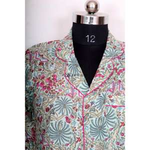 Vestido Largo Informal de Verano para Mujer, Estampado Floral Ecológico, Mangas Coreanas, Estampado a Mano, Cuello en V, Talla Grande - Product Image 2